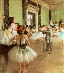 La clase de Danza. Edgar Degas, 1874